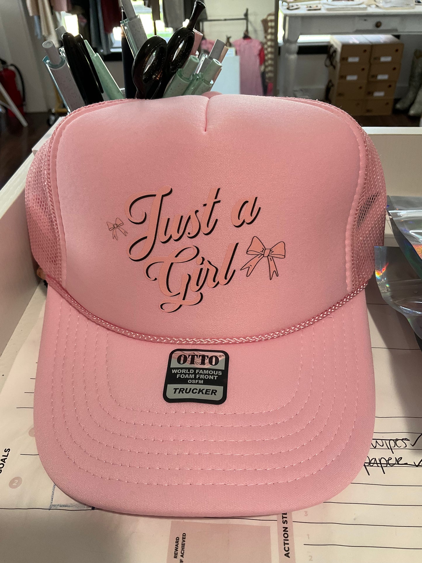 Just A Girl Trucker Hat