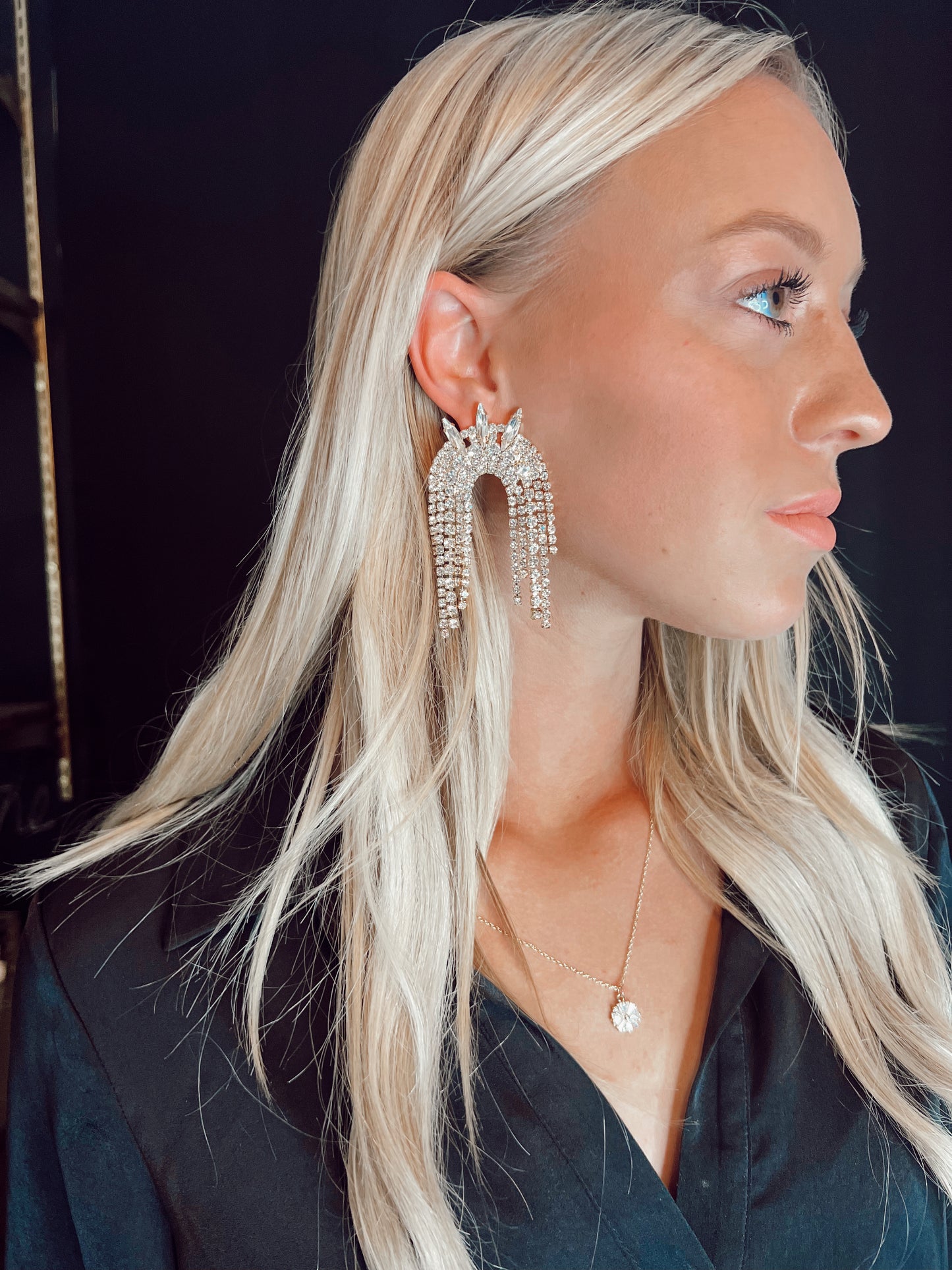 Spiked Rayne Gold Earrings