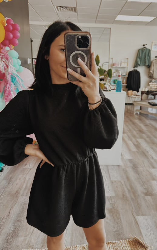 Little black romper