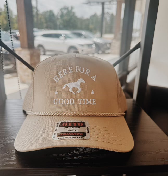 Here for a good time hat