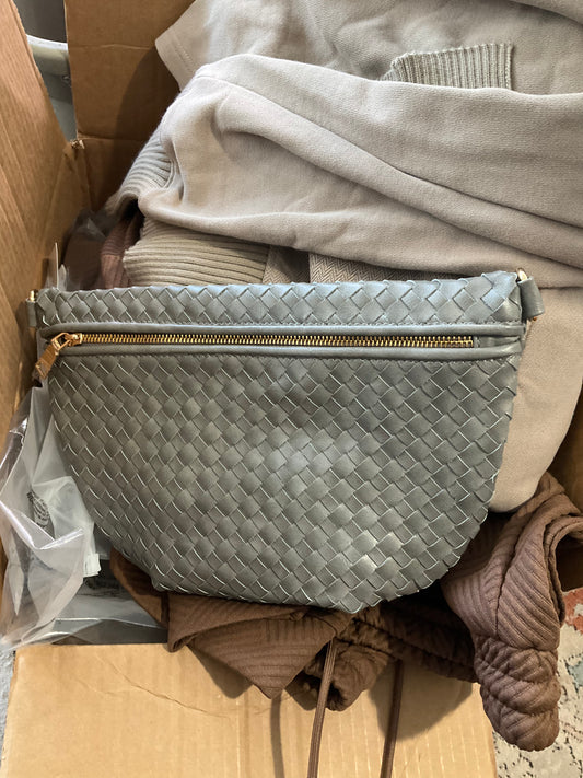 Woven Weslyn Bum Bag Gray
