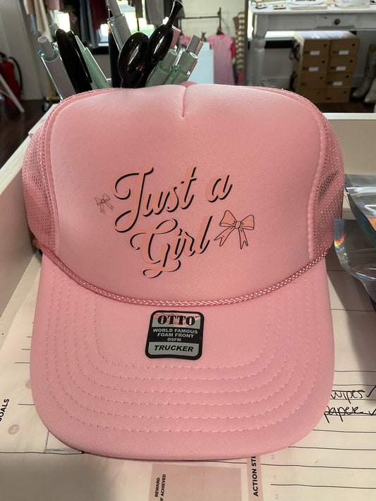 Just A Girl Trucker Hat