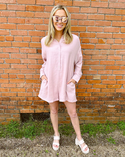 The Dusty rose romper